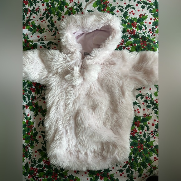 COPY - London and Cole Pom-Pom Bunting Suit Light Pink. One Piece Faux Fur! Bab… - Picture 2 of 11